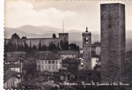 Cartolina Bergamo - Torre Di Gombito E La Rocca - Bergamo