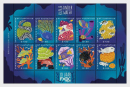 CARIBBEAN NETHERLANDS (St. Eustatius) 2024 FAUNA Underwater World - Fine Sheet MNH - America (Other)