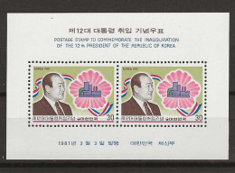 1981 MNH South Korea Mi Block 447 Postfris** - Korea (Süd-)