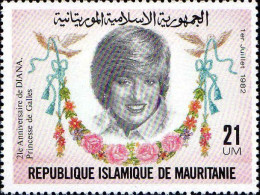 Mauritanie (Rep) Poste N** Yv:507/508 21.Anniversaire De La Princesse Diana - Mauritania (1960-...)