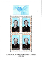 Mauritanie (Rep) Bloc N** Yv: 4 Mi:4 Konrad Adenauer - Mauritanie (1960-...)