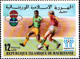 Mauritanie (Rep) Poste N** Yv:379/381 Coupe Du Monde De Football Argentine - Mauretanien (1960-...)
