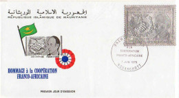 Mauritanie (Rep) Avion Obl Yv:184/185 Coopération Franco-Africaine 2 Fdc - Mauritania (1960-...)