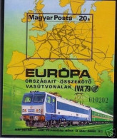 Ungarn Eisenbahn 100 X Block 137 B Postfrisch CEPT-Mitläufer Europakarte IVA '79 - Trains