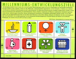 UNO WIEN MI-NR. 612-619 POSTFRISCH(MINT) KLEINBOGEN ENTWICKLUNGSZIELE DER UNO 2009 - Blocs-feuillets