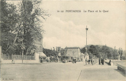 69 - FONTAINE SUR SAONE - LA PLACE ET LE QUAI  - Sonstige & Ohne Zuordnung