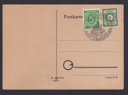 Alliierte Besetzung SBZ Postkarte Annaberg Erzgebirge Sachsen SST 1496 B.1946 - Autres & Non Classés