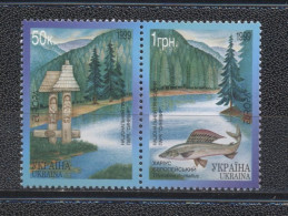 Ukraina 1999- Europa Stamps Nature Reserves And Parks National Park "Sinevir" Pair - Ucrania