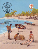 Niger (Rep) Bloc N** Yv:38 Mi:37 75.Anniversaire Du Scoutisme - Niger (1960-...)