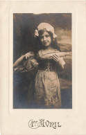 FETES - VOEUX - 1er Avril - Petite Fille Avec Un Poisson - Carte Postale Ancienne - 1° Aprile (pesce Di Aprile)