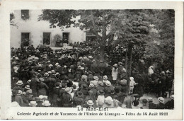 87. HAUTE-VIENNE - L'UNION. Colonie De Vacances Du MAS-ELOI. Fêtes Du 14 Août 1921. Le Discours. - Limoges