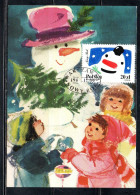 POLONIA POLAND POLSKA 1988 CHRISTMAS NEW YEAR 1989 NATALE NOEL WEIHNACHTEN NAVIDAD 20z MAXI MAXIMUM CARD CARTE - Maximumkarten