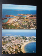 CP 22 Côtes Du Nord TREGASTEL - Lot De 2 Cartes - Vue Sur Le Bourg Et Plage Sainte Anne - Vue Sur Les Plages L'archipel - Trégastel