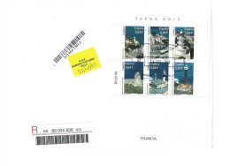 ESPAGNE 4240/4245 SUR LES PHARES  SUR LETTRE RECOMMANDE POUR LA FRANCE - Storia Postale