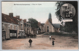 (72) 2850, Saint St Mars De Locquenay, Bouveret Colorisée, Place De L'Eglise - Sonstige & Ohne Zuordnung