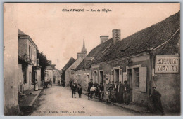 (72) 2829, Champagné, Edit Thibault, Rue De L'Eglise, Café L'Espérance Bretonnière - Autres & Non Classés