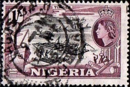 Nigeria Poste Obl Yv:  83 Mi:79 Timber Dents Courtes (TB Cachet Rond) - Nigeria (...-1960)