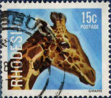 Rhodesie Poste Obl Yv:308 Mi:214 Giraffe (Beau Cachet Rond) - Rhodesia Del Sud (...-1964)