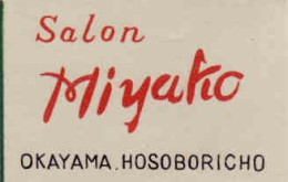 Japan Matchbox Label, Salon Miyako - Okayama Hosoboricho, Hair Salon - Cajas De Cerillas - Etiquetas