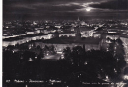 Cartolina Milano - Panorama Notturno - Milano (Milan)