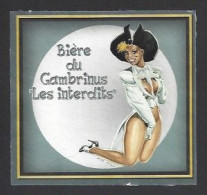 Etiquette De Bière Blonde   -  Du Gambrinus  "les Interdits"  -    Brasserie  La Houblonnière  à  Mulhouse (68) - Birra