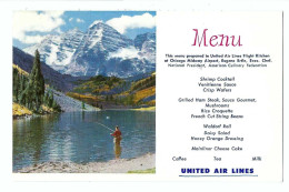 32558 - United Air Lines Menu - 1946-....: Era Moderna