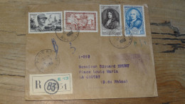 Enveloppe Recommandée PARIS Pour LA CIOTAT - 1950  ............BOITE1.......... 452 - 1921-1960: Période Moderne