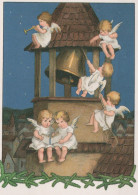 ENGEL WEIHNACHTSFERIEN Feiern & Feste Vintage Ansichtskarte Postkarte CPSM #PAH239.A - Anges