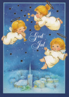 ANGELO Buon Anno Natale Vintage Cartolina CPSM #PAG950.A - Engel