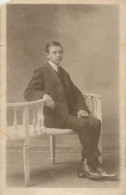 Social History Souvenir Photo Postcard Elegant Man Haircut - Fotografie