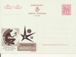 BELGIUM PPS  SBEP 10A PUBLIBEL POUR L'ETRANGER EXPO 58 NF UNUSED - Publibels