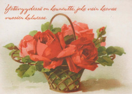 FLOWERS Vintage Postcard CPSM #PBZ149.A - Blumen