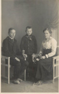 Social History Souvenir Photo Postcard Mother And Children Elegance - Photographs