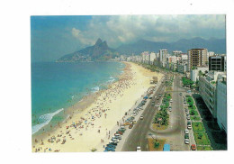 Cpm - Brésil -  Rio De Janeiro - Plage Ipanema - Voiture WV Coccinelle - 1987 - Rio De Janeiro