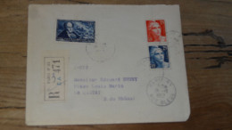 Enveloppe Recommandée PARIS Pour LA CIOTAT - 1952  ............BOITE1.......... 458 - 1921-1960: Periodo Moderno