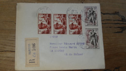 Enveloppe Recommandée PARIS Pour LA CIOTAT - 1955  ............BOITE1.......... 459 - 1921-1960: Moderne
