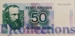NORWAY 50 KRONER 1987 PICK 42d AU/UNC - Noruega