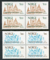 NORWAY 1974 UPU Centenary Blocks Of 4 MNH / **.  Michel 691-92 - Ungebraucht