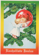 ANGELO Buon Anno Natale Vintage Cartolina CPSM #PAJ352.A - Anges