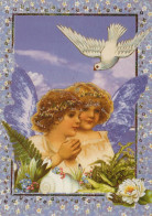 ÁNGEL NAVIDAD Vintage Tarjeta Postal CPSM #PAJ106.A - Angels