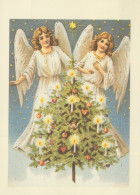 ENGEL WEIHNACHTSFERIEN Feiern & Feste Vintage Ansichtskarte Postkarte CPSM #PAH602.A - Engel