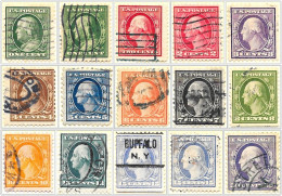 USA 1908 - 1909 George Washington 15 Values To 50c Used V1 - Used Stamps