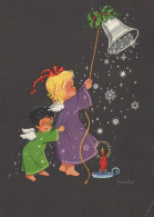 ENGEL WEIHNACHTSFERIEN Feiern & Feste Vintage Ansichtskarte Postkarte CPSM #PAH378.A - Angels