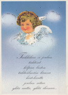 ÁNGEL NAVIDAD Vintage Tarjeta Postal CPSM #PAH298.A - Angels