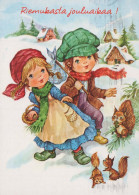 Feliz Año Navidad NIÑOS Vintage Tarjeta Postal CPSM #PAY785.A - Nouvel An