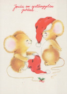 Neujahr Weihnachten MAUS Vintage Ansichtskarte Postkarte CPSM #PAU955.A - Neujahr