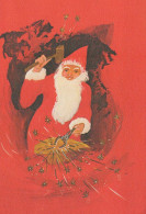 WEIHNACHTSMANN SANTA CLAUS Neujahr Weihnachten GNOME Vintage Ansichtskarte Postkarte CPSM #PAU505.A - Santa Claus