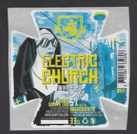 Etiquette De Bière White IPA   -   Electric Church -    Brasserie  Sainte Cru  à   Colmar  (68) - Birra