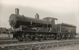 Postcard Photo Of Locomotive Engine Southern 325(some Details On Reverse Of Card)-F.Moore's Railway Photographs - Trenes