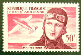 1955 FRANCE N 34 - POSTE AERIENNE - MARYSE BASTIE - NEUF** - 1927-1959 Postfris